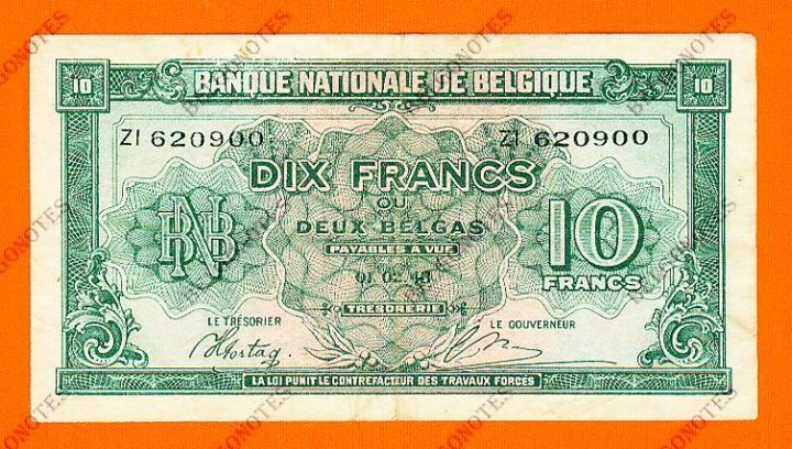 10 Francs Type Londen*01-02-1943*Lot 1902610900