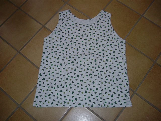 grijs topje met groen L/XL