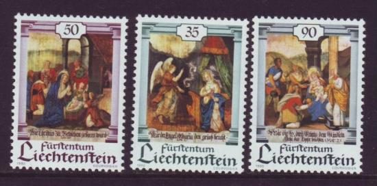 Liechtenstein postfris nrs. 946/48 