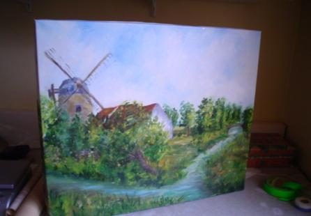 Zeer mooi schilderij landschap