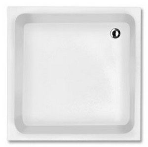 SAN-DT00041 CLASSICA 900X900 WIT Met 5 Ingeb.Voeten