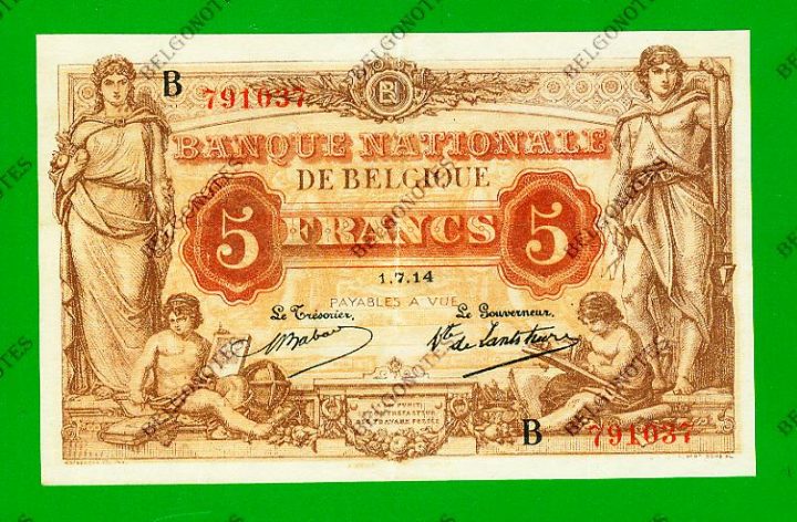 5 Francs Type Antwerp 1914 * Lot 1902611037