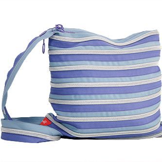 Zipit Le Gym Handtas Lavendelblauw + Zilver Zip