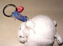Dreamdolly sleutelhanger met hartje op buik