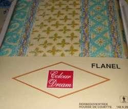 NIEUW : Flanellen 1-persoonsdekbedovertrek