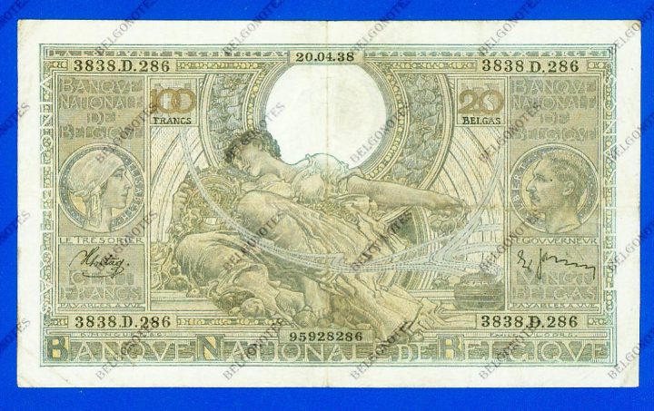 100 Francs Type Vloors 1938 * Lot 1902618286