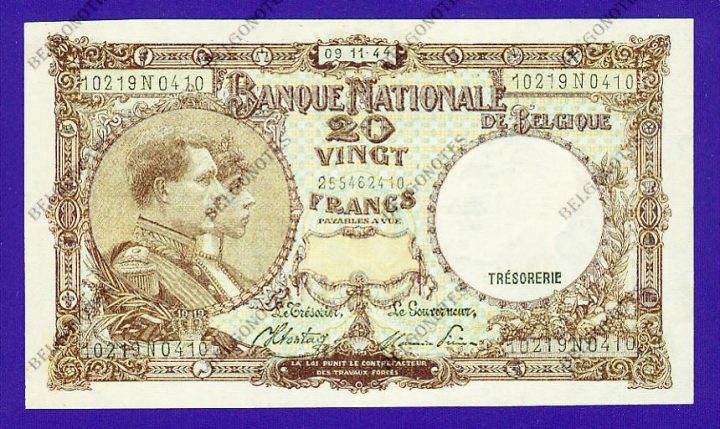 20 Francs Type '1919' **AUNC**1944** Lot 1902610410