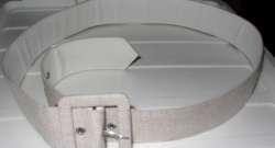 Beige stoffen riem