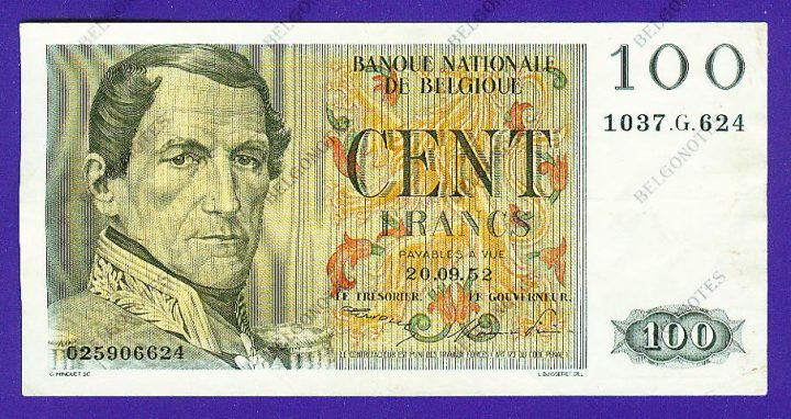 100 Francs Type Eeuwfeest*1952*Lot 1902616624