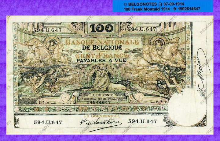 100 Francs Type Montald*07-09-1914*Lot 1902614647