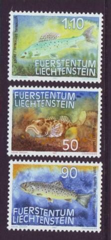 Liechtenstein postfris nrs. 863/65 