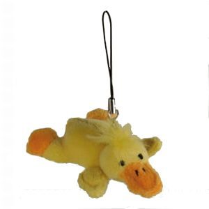 GSM Hangertje Mobile Charm Pluche Animals : Eendje Ducky
