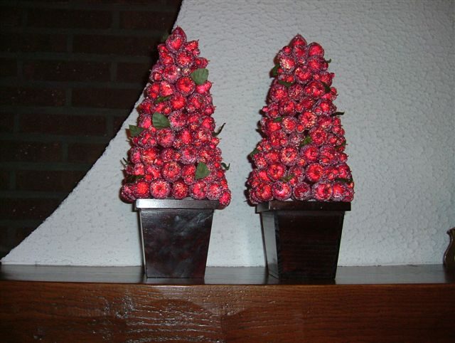 2 kerst decoratie stukjes
