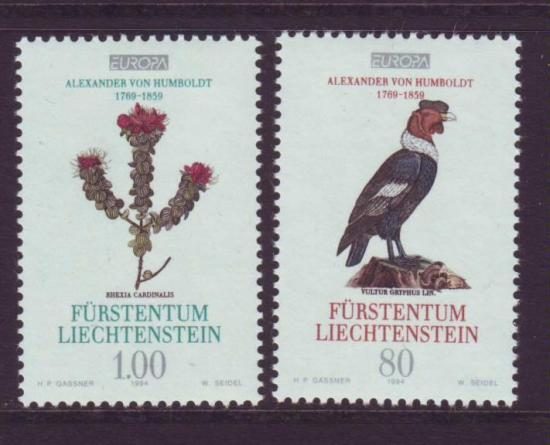 Liechtenstein Europa postfris nrs. 920/21
