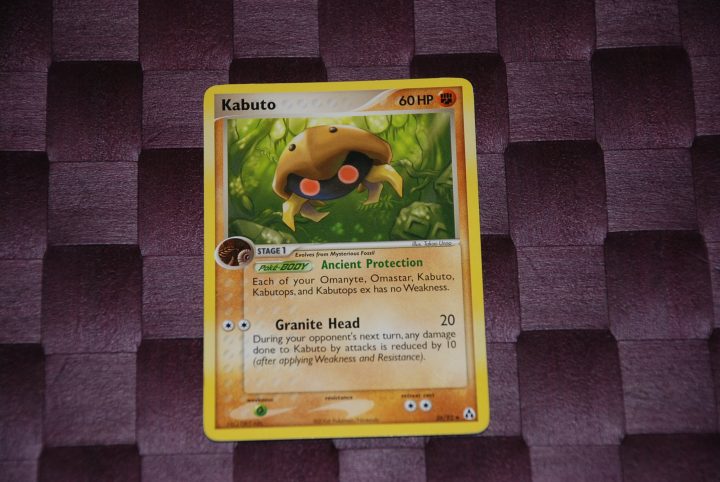 pokemon kaart kabuto 