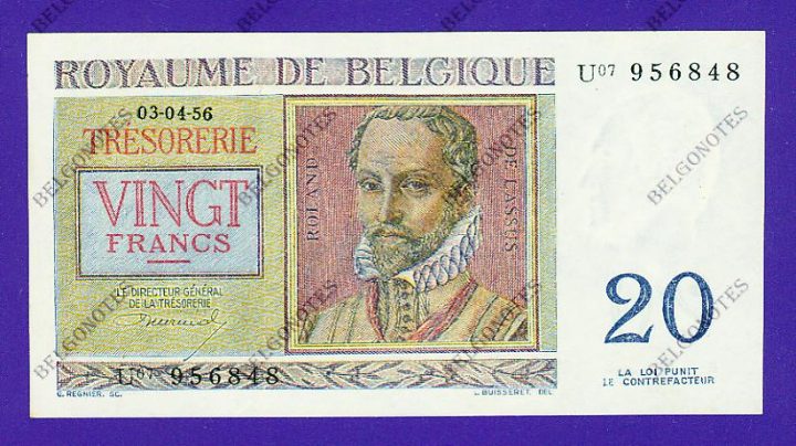 20 Francs Type Regnier **UNC**1956** Lot 1902611848