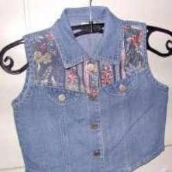 Jeansvestje zonder mouwen (mt 104)