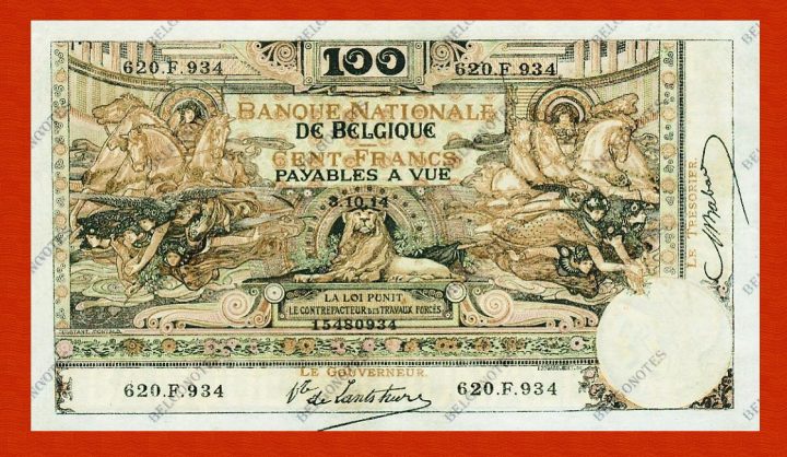 100 Francs Type Montald **AUNC**1914** Lot 1902611934