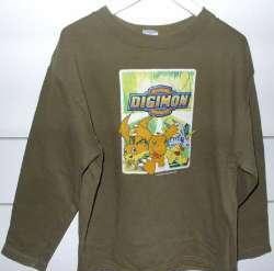 Digimon sweater (maat 122/128)
