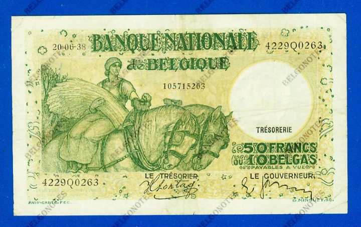50 Francs Type Anto carte 20-06-1938*.Lot 1902610263