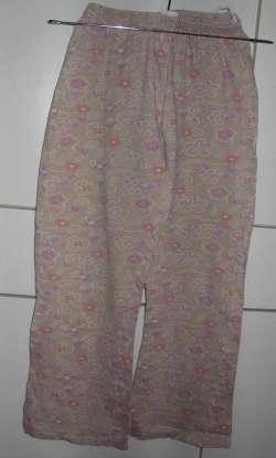 Beige bedrukte legging (maat 128)
