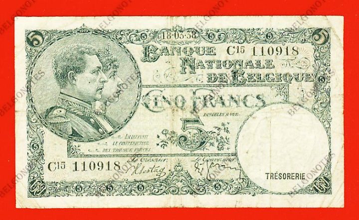 5 Francs Type '1919' *1938*Lot 1902610918