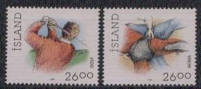 Ysland yvertnrs: 702/03 postfris