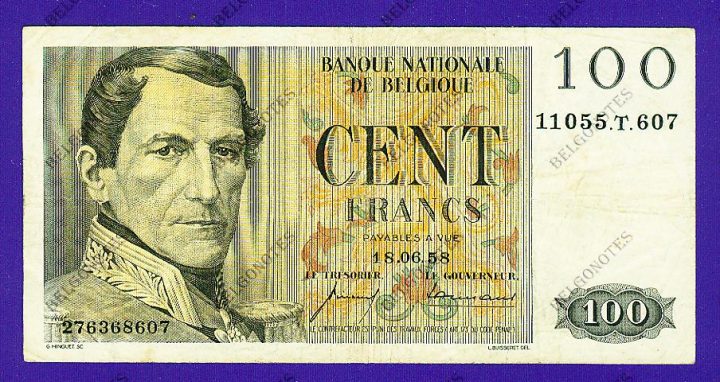 100 Francs Type Eeuwfeest*1958*Lot 1902618607