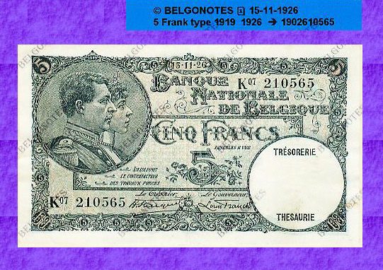 5 Francs Type'1919' *15-11-1926*Lot 1902610565