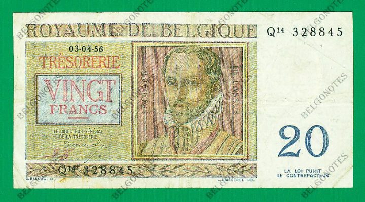 20 Francs type Regnier*03-04-1956*Lot 1902618845