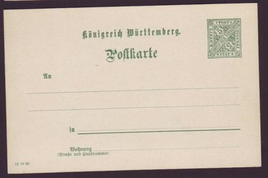 Briefkaart Wurtenberg 