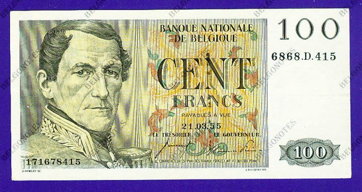 100 Francs Type Eeuwfeest*1955*Lot 1902618415