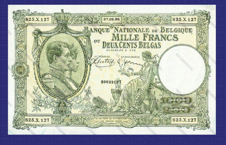 1000 Francs Type Nat. reeks 1938*Lot 1902612127