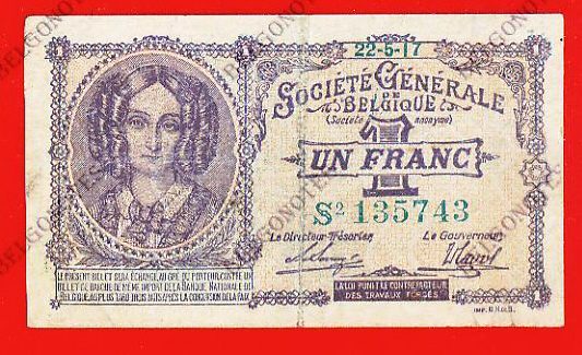 1 Franc Société Générale 1917 *Lot 1902615743