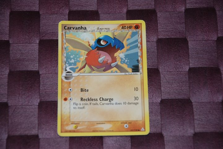 pokemon kaart carvanha