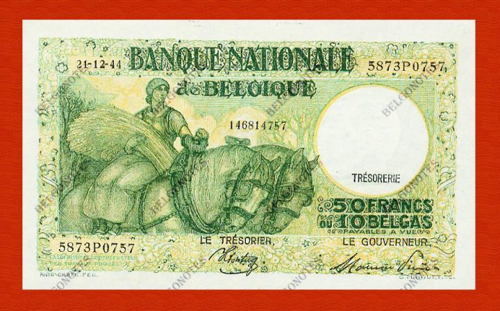 50 Francs Type Anto Carte **UNC**1944** Lot 1902610757
