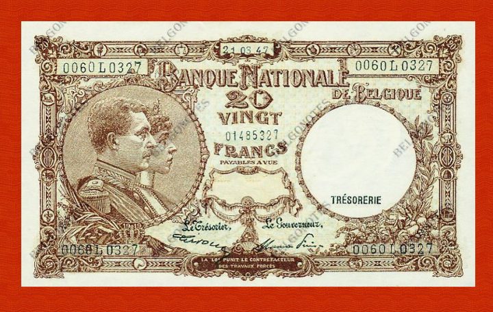 20 Francs Type '1919' **UNC**1947** Lot 1902610327
