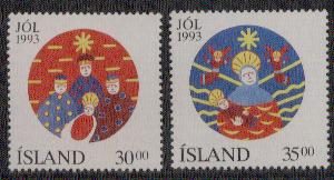 Ysland yvertnrs: 748/49 postfris