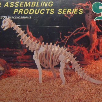 3D-Kit Model Dinosaurus Brachiosaurus Houten speelgoed