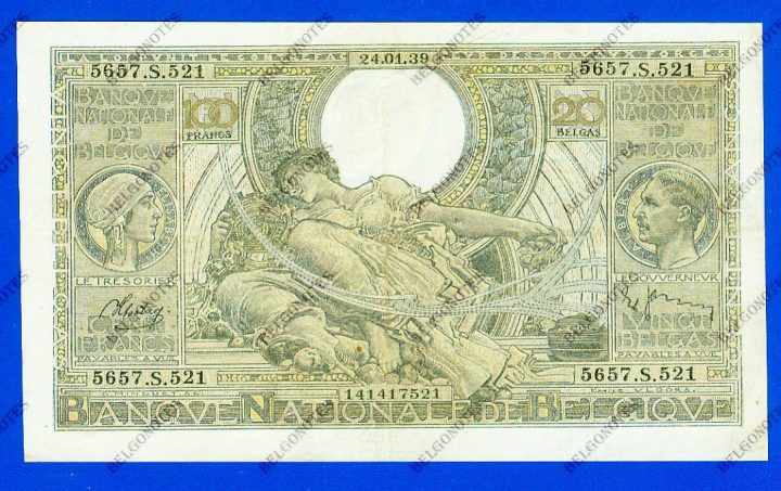 100 Francs Type Vloors 1939 * Lot 1902617521