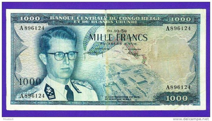 1000 Francs  01-10-1958 * Lot 2410596124