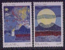 Ysland yvertnrs: 727/28 postfris