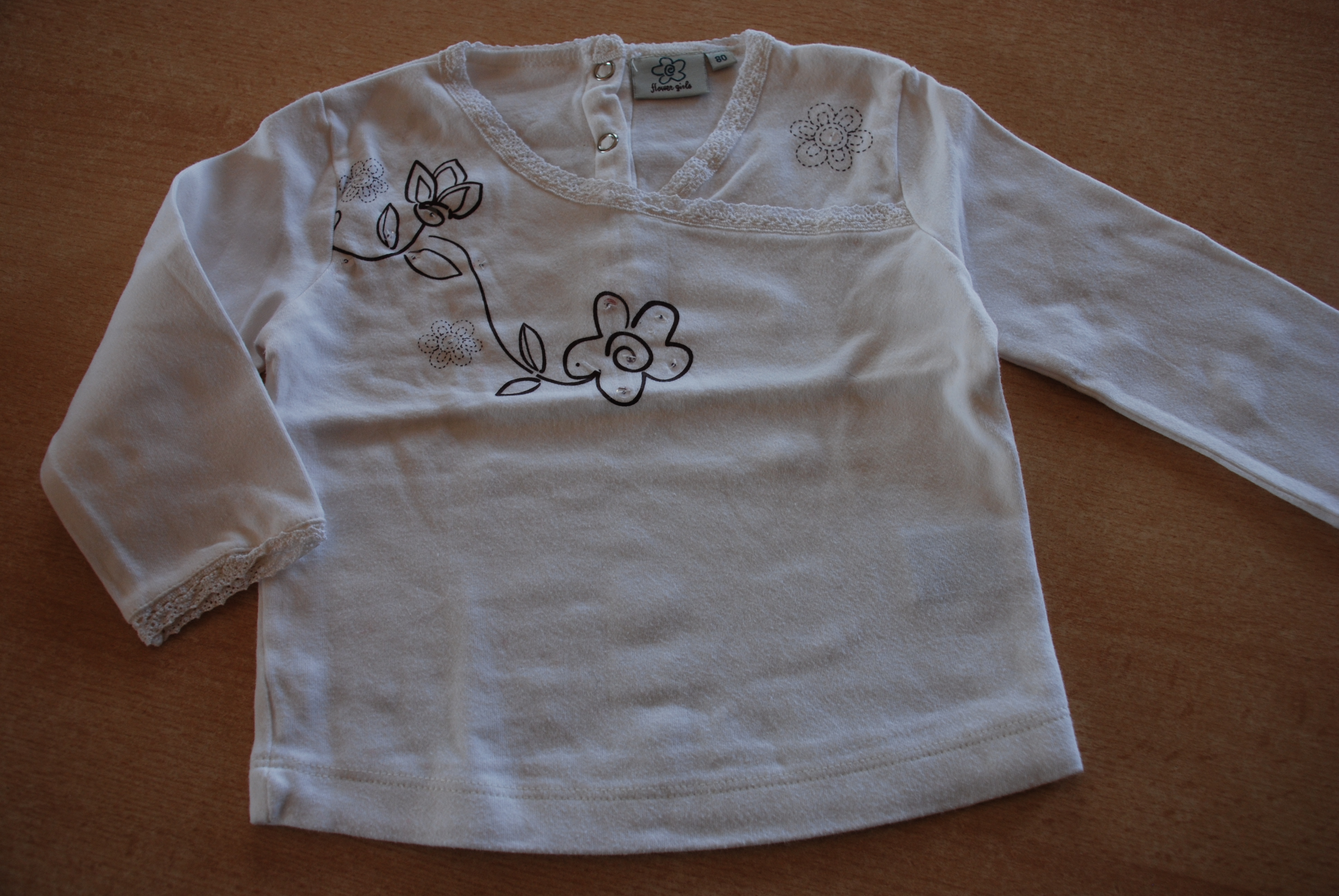 Longsleeve FLOWER GIRL (80 of 12 maanden)