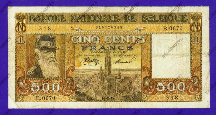 500 Francs Type Dynastie 1945 * Lot 1902616348