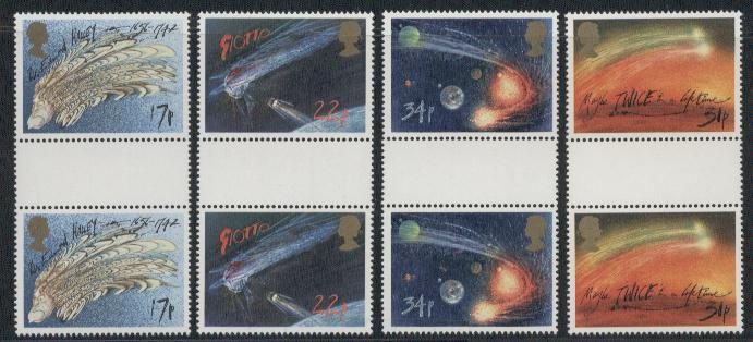 Engeland nrs:1214/17 in gutterpair postfris