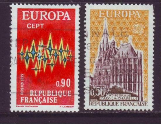 Europazegels gestempeld 21 