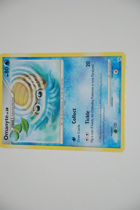 pokemon kaart omanyte lv 38