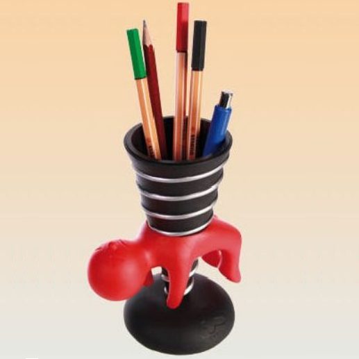 Design Pennenhouder "Stabbing" Rood