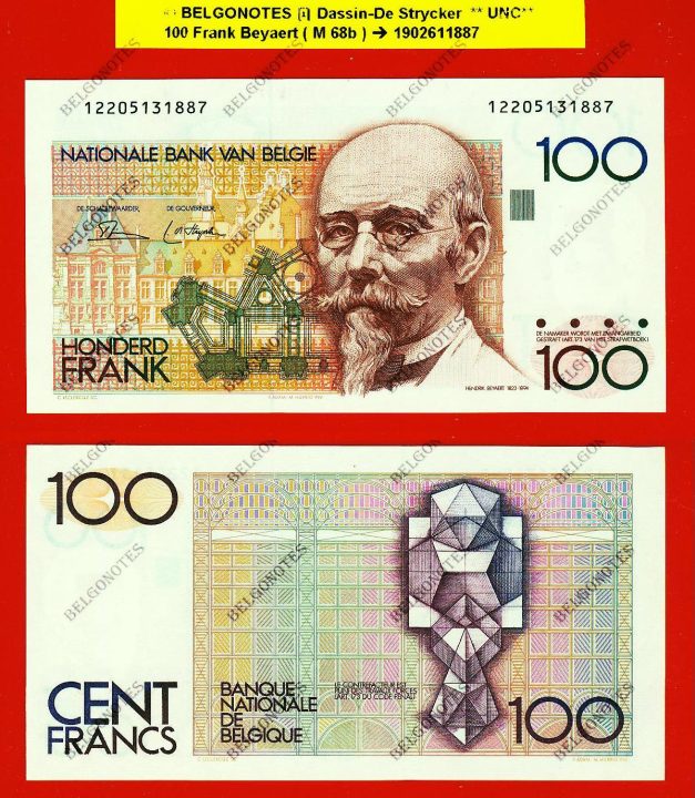 100 Frank Type Beyaert **UNC** Dassin-De Strycker * Lot 1902611887