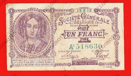 1 Franc Société Générale 1918 *Lot 1902618630